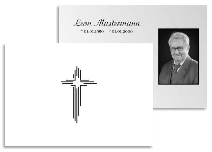  Danksagungskarten Trauer